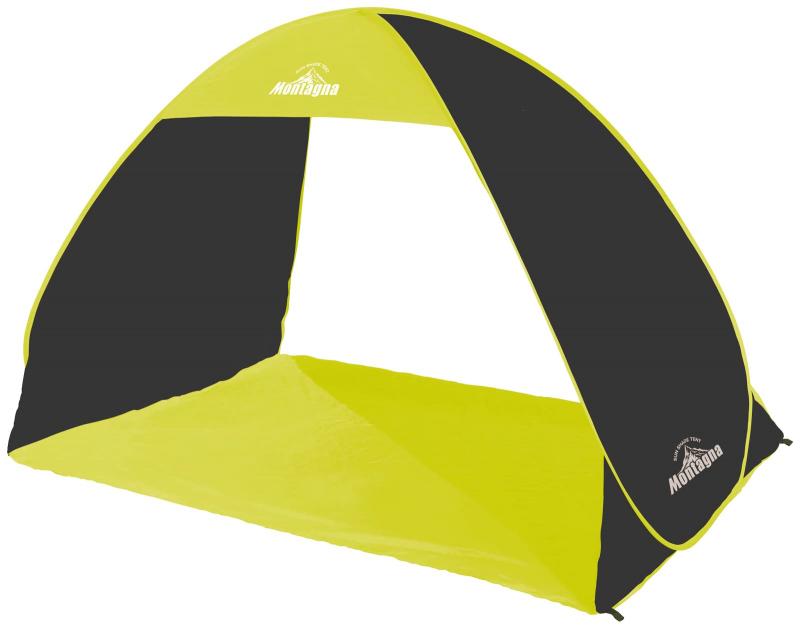 ハック Montagna テント 2人用 メッチュテント サンシェード 夏 防虫 通気性 組立簡単 グリーン HAC3043 組み立て時/幅200×奥行115×高