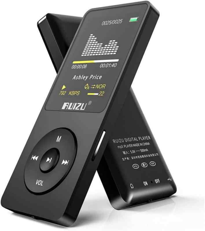 RUIZU 8GB 16GB 32GB MP3プレーヤー Bluetooth5.3 デジタルオーディオプレーヤー 超軽量 ミニ音楽プレーヤー スピーカー内蔵 2.8インチタ