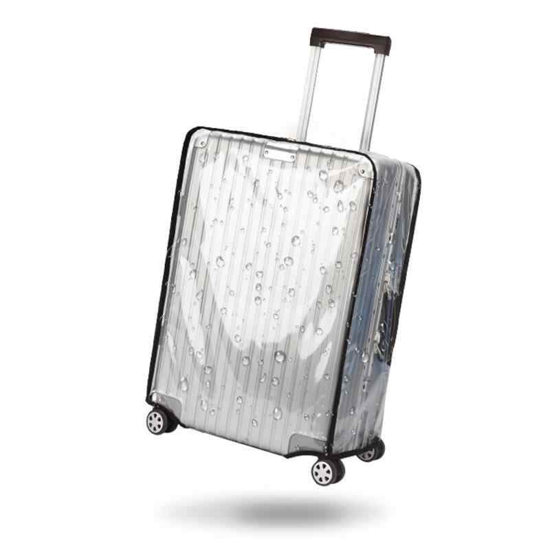 [TRkin] スーツケースカバー 透明 防水 雨カバー PVC素材 傷防止 汚れ防止 出張旅行海外荷物箱用 ラゲッジカバー キャリーバッグ保護