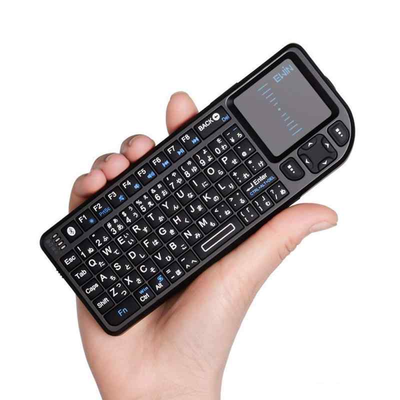 【Ewin】ミニ bluetooth キーボード Mini Bluetooth keyboard タッチパッドを搭載 小型キーボード マウス 一体型 無線 USB レシーバー付
