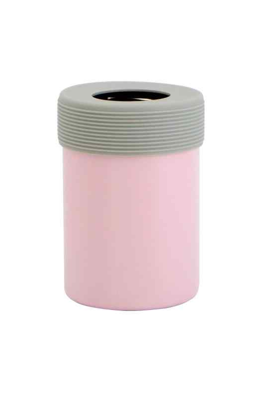 OGURA 缶ホルダー 350ml缶 保冷 真空断熱 ステンレス 缶ビール ペットボトル タンブラー 保温 (ピンク)