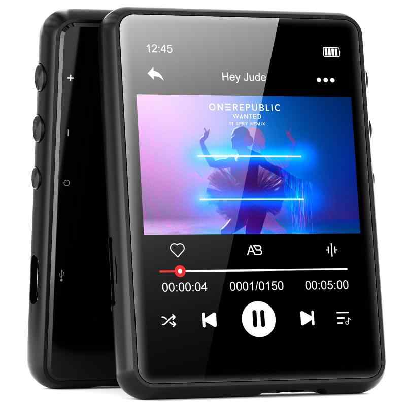 MECHEN 64GB MP3プレーヤー Bluetooth 5.3 デジタルオーディオプレーヤー 超軽量 ミニ音楽プレーヤー 128GBまで拡張可能 スピーカー内蔵