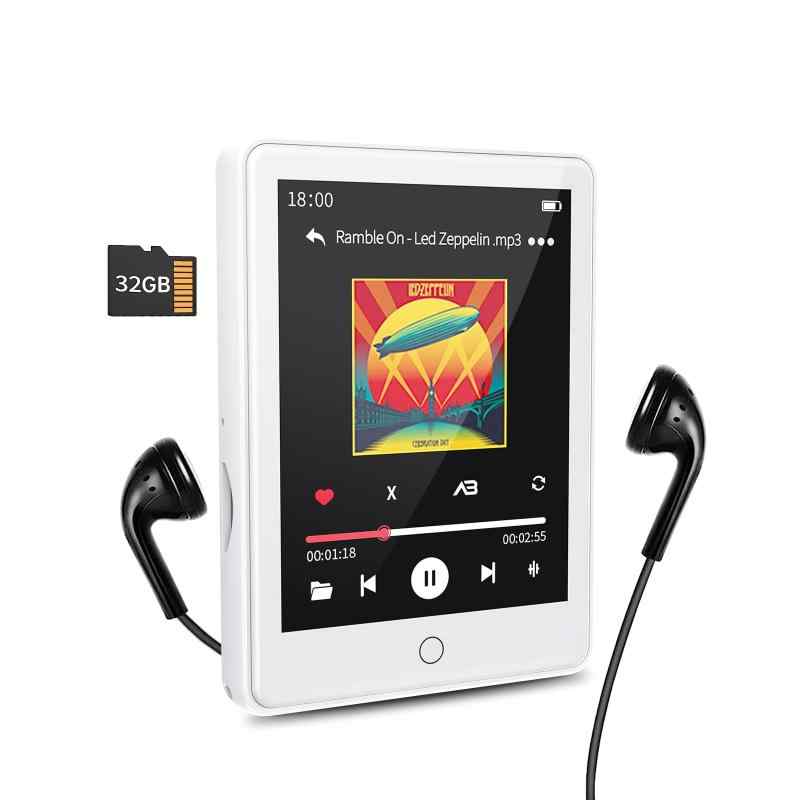 RUIZU 32GB 64GB MP3プレーヤー Bluetooth5.3 デジタルオーディオプレーヤー 超軽量 ミニ音楽プレーヤー スピーカー内蔵 2.8インチタッチ
