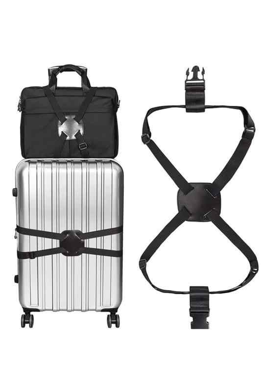 YINKE 旅行便利グッズ バッグとめるベルト バッグ 固定 荷締めベルト 梱包バンド スーツケース ずり落ち 防止 便利グッズ 多用 調整可能