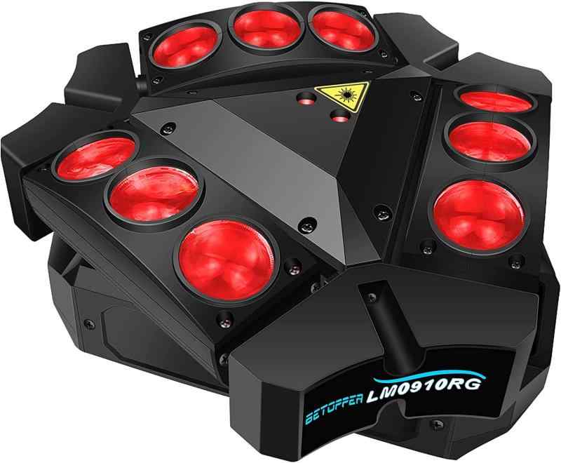 BETOPPER ステージライト 舞台照明 LED スパイダー ムービングヘッド RGBW 8x8W DMX512 ムービングライト ディスコライト スポットライト