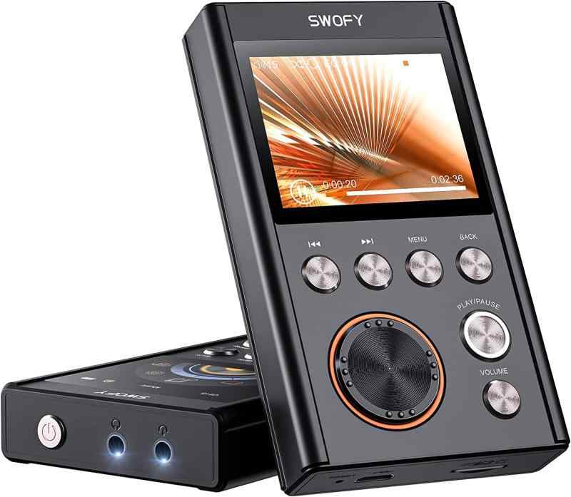 MP3プレーヤー 64GB SWOFY ハイレゾ 音楽プレーヤー ポータブル オーディオプレーヤー 合金製 HiFi ミュージックプレーヤー DSD256対応