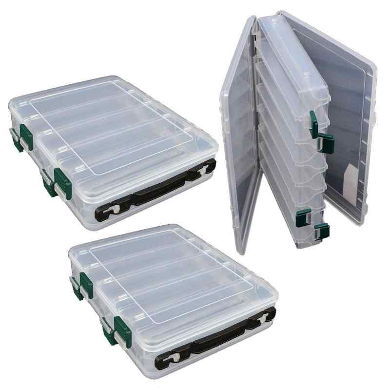 sanmaao タックルボックス 釣具 収納ボックス ルアー ワーム ミノー 大容量 タックルケース (3個セット)