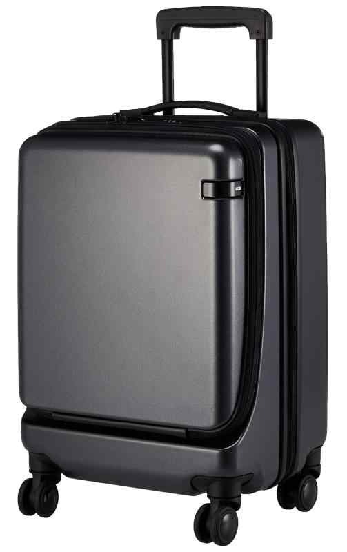 [エース トーキョー] スーツケース キャリーケース キャリーバッグ 機内持ち込み sサイズ 1泊2日 2泊3日 34L/38L(拡張時) フロントオープ