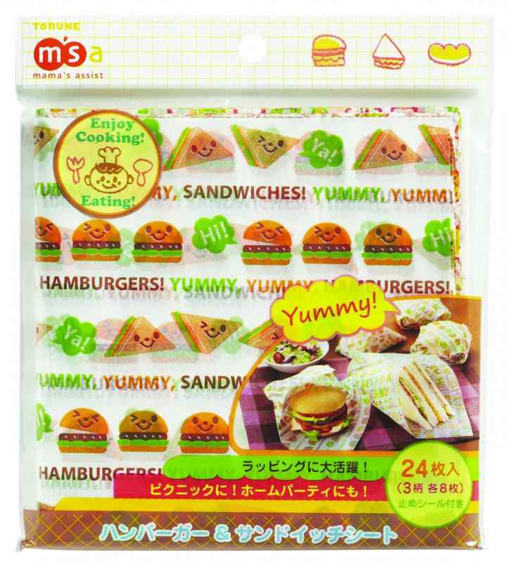 トルネ ハンバーガー & サンドイッチシート 24枚入(3柄各8枚)
