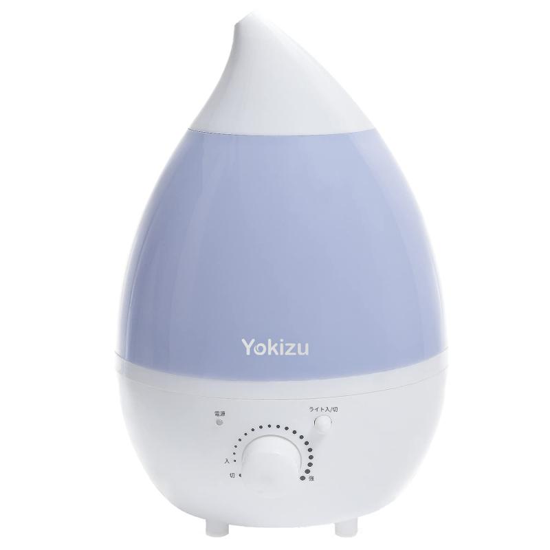 Yokizu 加湿器 卓上 アロマ 大容量 超音波式 しずく型 6-9畳 朝まで連続稼働 LEDライト 寝室 リビング 静音 空気清浄 乾燥対策 省エネ 空