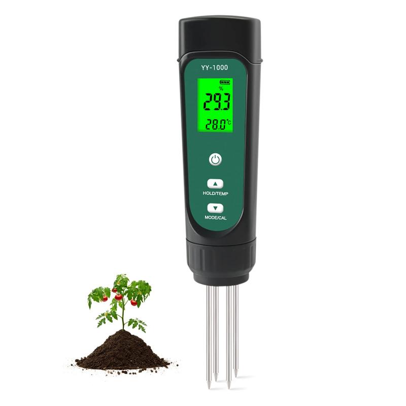 Slyfox 3 in 1 EC/湿度/温度土壌測定器 EC測定器 土壌水分計 土壌検査 農業 園芸 家庭菜園 屋内 屋外兼用 日本語説明書