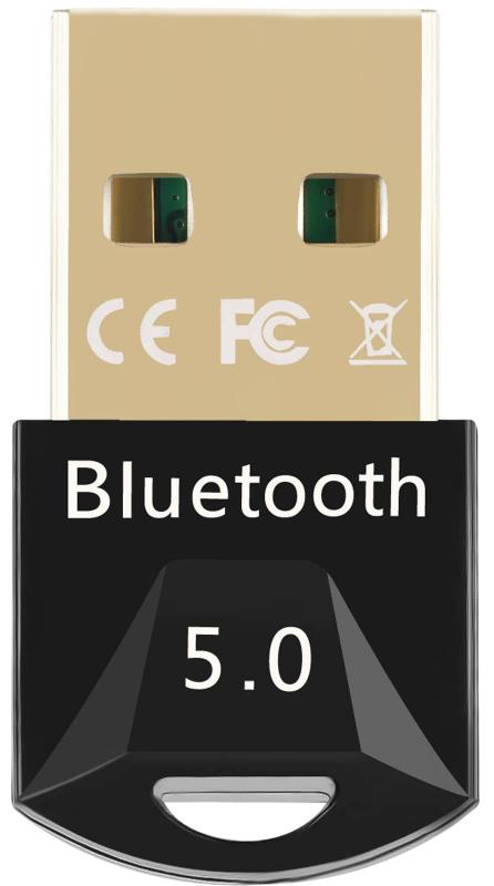 GUROYI Bluetooth 5.0 USBアダプタ 超小型 ブルートゥース子機 PC用/ナノサイズ/Ver5.0/ Bluetoothアダプタ 最大通信距離20m 低遅延 無線
