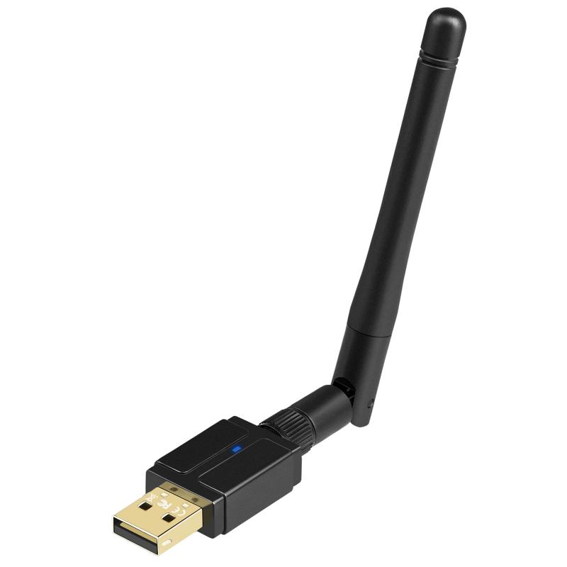 GUROYI Bluetooth 5.1 長距離USBアダプタ 最大通信距離100m ブルートゥース子機 PC用/ナノサイズ/Ver5.1/ Bluetoothアダプタ 低遅延 無線