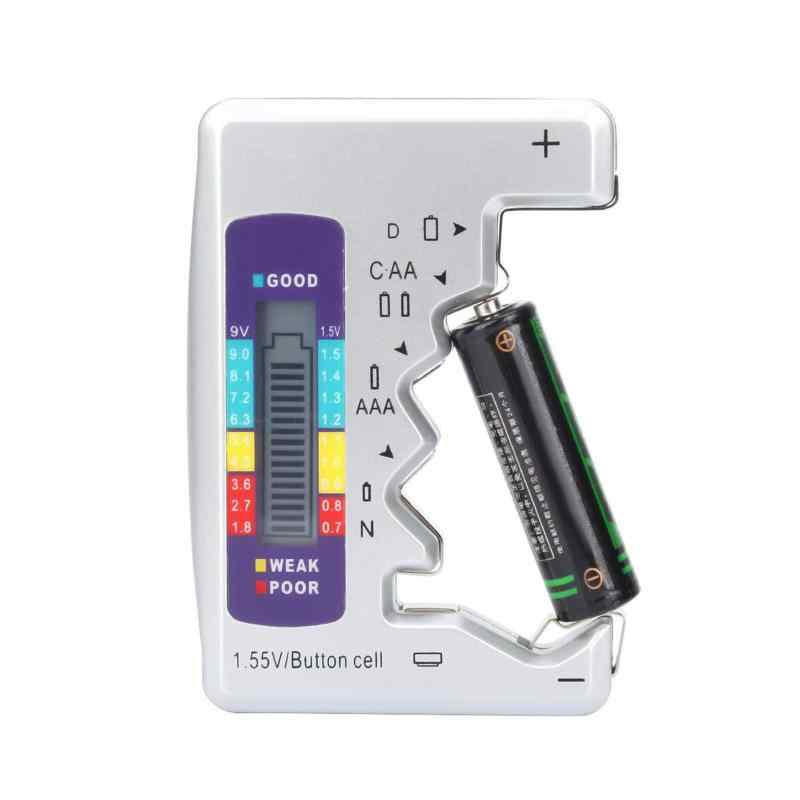DFsucces 電池チェッカー デジタル バッテリーチェッカー 1.5V/9V対応 家庭用ユニバーサルバッテリー測定器 電池残量測定器 電源不要 (シ