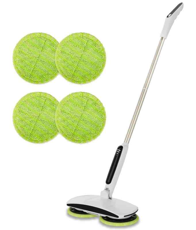 GOBOT 電動モップ 回転モップ クリーナー コードレス 充電自走式 フロアモップ 長さ調節可 軽量 床掃除モップ 乾拭き 水拭き 掃除用品 収