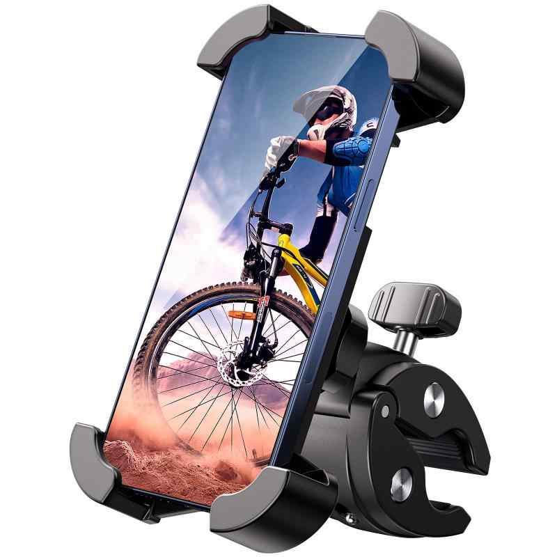 自転車 スマホ ホルダー バイク 携帯ホルダー スマホスタンド 4−7.2インチのスマートフォン 安全ロック 360度回転 角度調整 落下防止 振