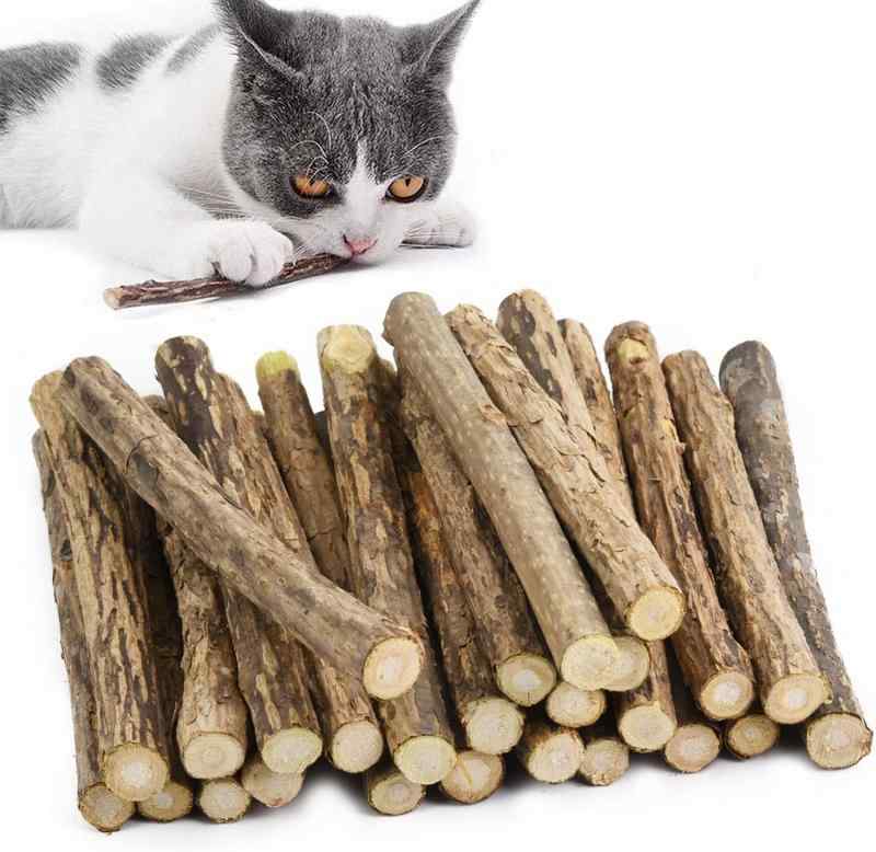 MAIYADUO 猫歯ぎしり棒 猫噛みおもちゃ またたびの木 またたびトイ 噛むスティック 天然安全 興奮した猫（30本）