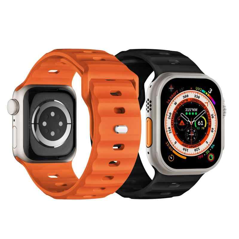 [Suitisbest] コンパチブル Apple watch バンド 49mm 45mm 44mm 42mm アップルウォッチバンド スポーツバンド Apple watch シリコンベル