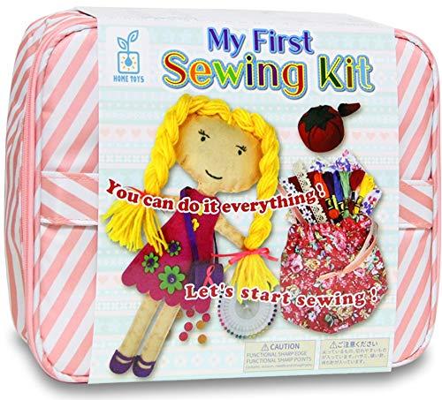 Apricity 手作りキット ソーイングセット はじめての 裁縫セット 小学生 女の子 自由研究 プレゼント かわいい ケース付