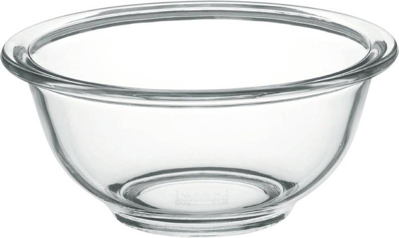 iwaki(イワキ) AGCテクノグラス 耐熱ガラス ボウル 丸型 900ml 外径18cm 電子レンジ/オーブン/食洗器対応 食材を混ぜやすい広口デザイン