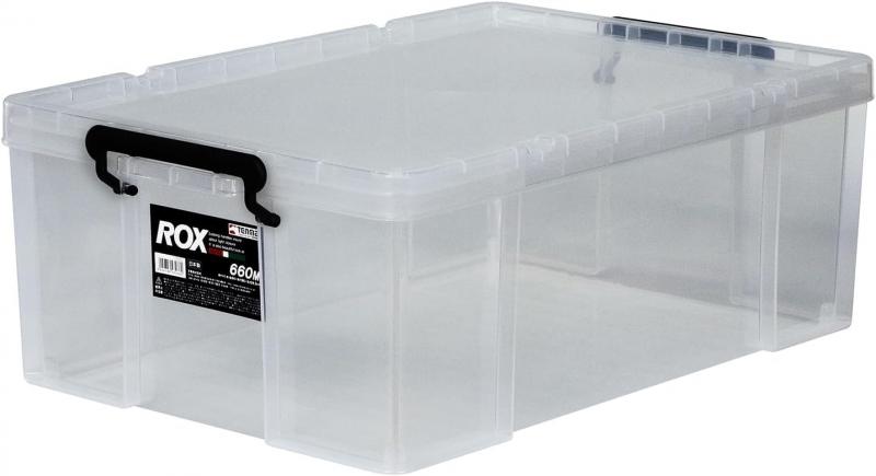 天馬 耐久性に特化した収納ボックス 日本製 ロックス クリアケース コンテナボックス 押入れ クローゼット 衣装ケース プラスチック 幅44