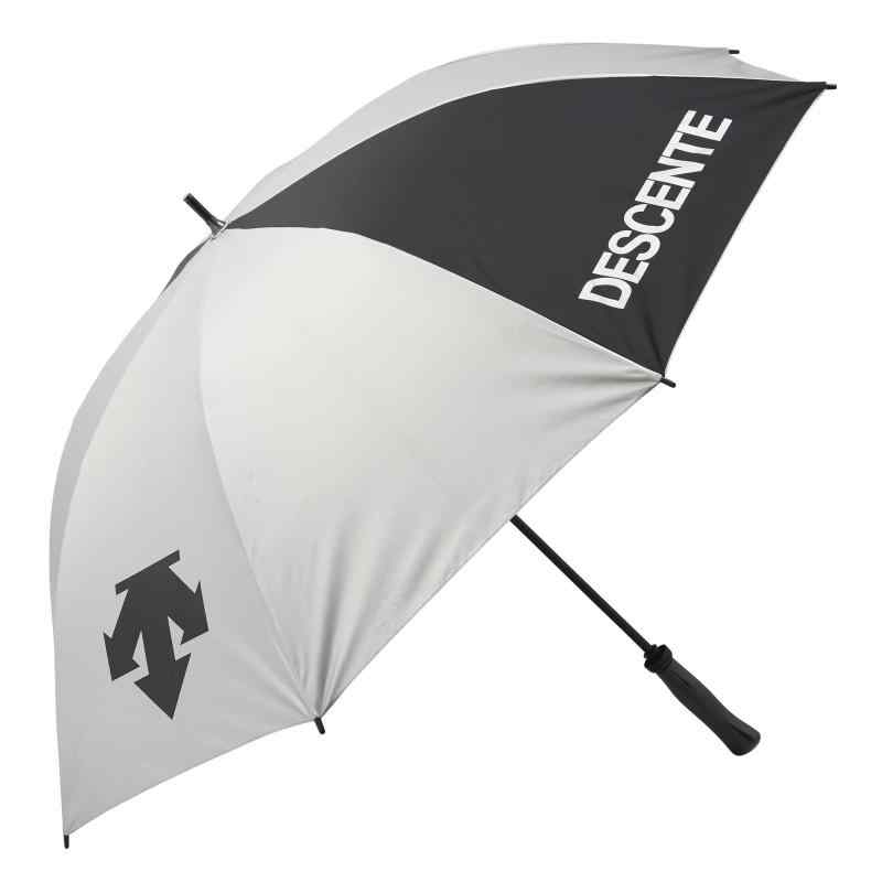 DESCENTE(デサント) 傘 デサント UVカット UPF50+ アンブレラ スポーツ観戦 ゴルフ (シルバー2, One Size)