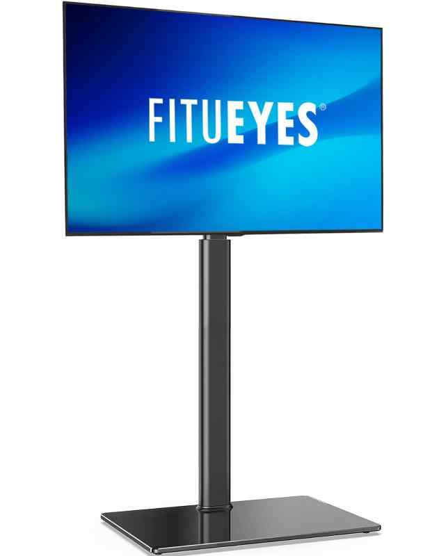 FITUEYES テレビスタンド 32〜60インチ対応 壁寄せテレビスタンド AVアクセサリ 高さ調節可能 ラック回転可能 (1.黒)