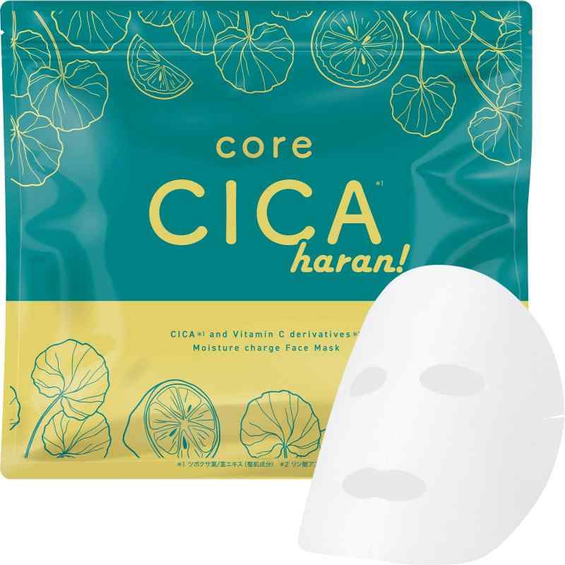 ロロシューン core CICA haran フェイスマスク (30枚入 / 日本製) シートマスク フェイスパック シカ ビタミンC誘導体 保湿