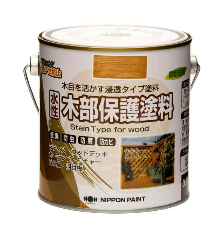 ニッペ ペンキ 塗料 水性木部保護塗料 0.7L オーク 水性 屋外 ステイン 日本製 4976124544156