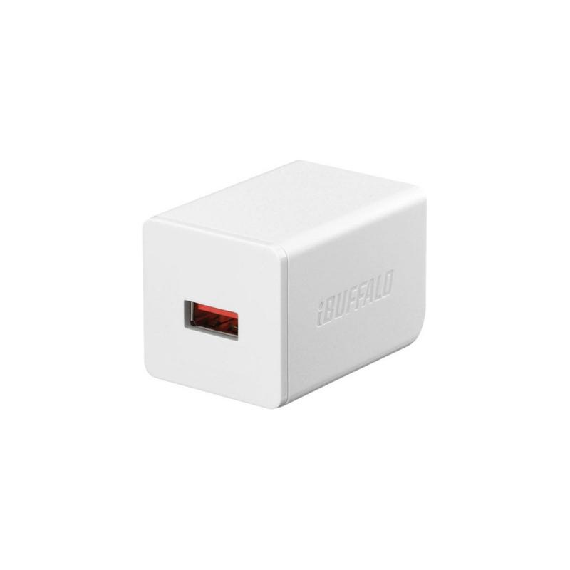 バッファロー BUFFALO USB充電器 2.4A急速 USB×1 オートパワーセレクト搭載 ホワイト BSMPA2402P1WH (対応機種)iPhone7,iPhone7Plus,Nin