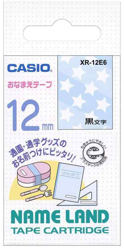 CASIO(カシオ) ラベルライター ネームランド おなまえテープ 12mm XR-12E6 星