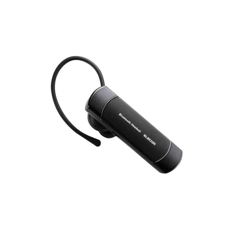 エレコム(ELECOM) Bluetooth ブルートゥース ヘッドセット 通話・音楽、動画の音声が聴ける ブラック LBT-HS20MMPBK