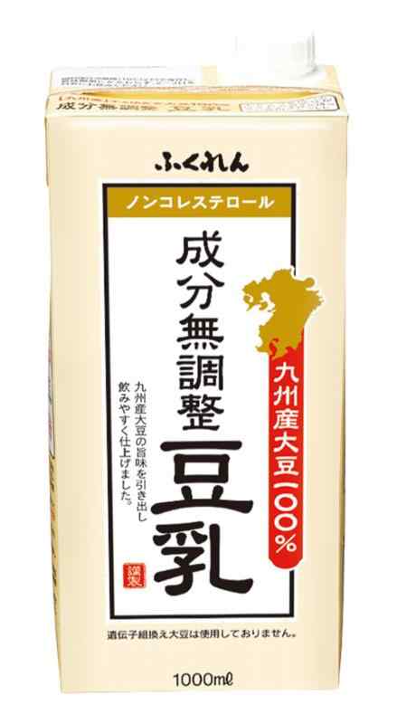 ふくれん 九州産ふくゆたか大豆成分無調整豆乳 1L×6個
