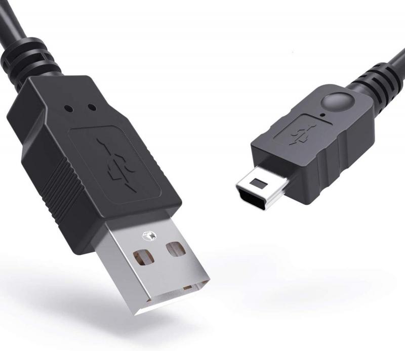 PS3充電ケーブル 1.8m USB A miniB オスオス wuernine コントローラー ケーブル USB2.0