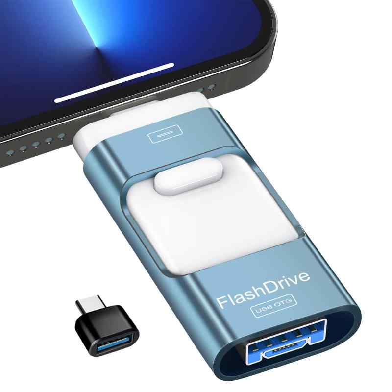 2024 USBメモリ 256GB 4in1 Phone pad対応 大容量 フラッシュドライブ IOS Android PC USBメモリスティック USB3.0高速 データ移行 バッ