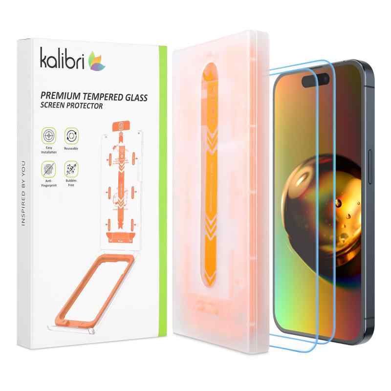 kalibri 2x 対応: Apple iPhone 14 / iPhone 13 / iPhone 13 Pro ガラスフィルム - ガラス保護 スマホ スクリーン保護 強化ガラス 耐衝撃