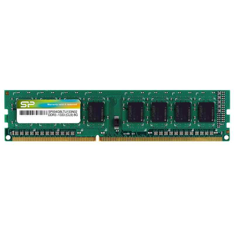 シリコンパワー デスクトップPC用メモリ 240Pin DIMM DDR3-1333 PC3-10600 4GB SP004GBLTU133N02