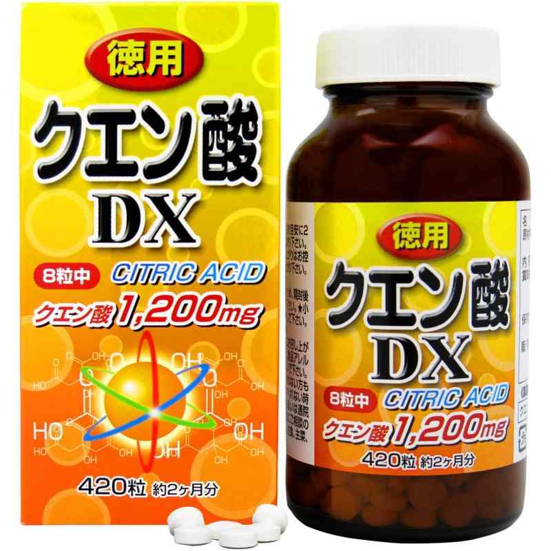 ユウキ製薬 徳用 クエン酸 DX 52-60日分 420粒 食用 サプリ 錠剤