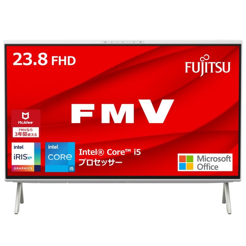 富士通 デスクトップパソコン FMV ESPRIMO FHシリーズ WF1/H3 富士通WEBMART専用モデル (Core i5/ 8GB / SSD256GB /白)