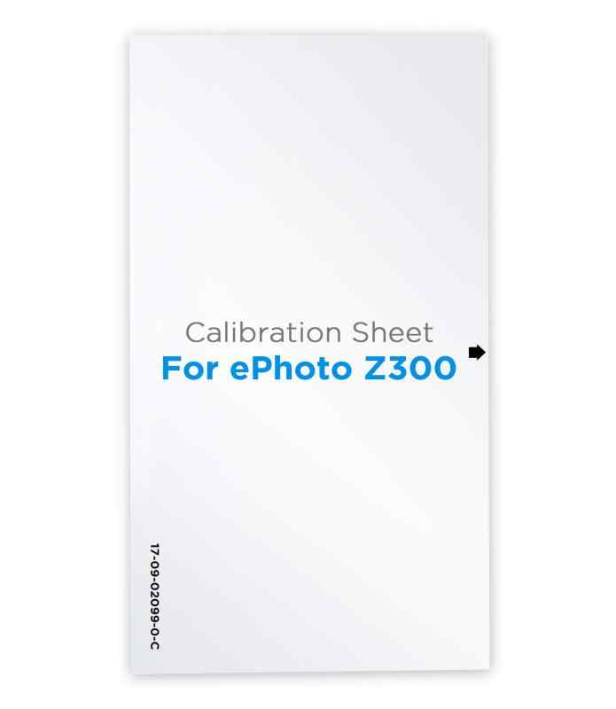 Plustek キャリブレーションコントロールシート - ePhoto Z300スキャナー専用