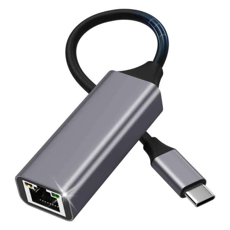 USB-C LAN 有線LANアダプター 1000Mbps 高速 USB-C to RJ45 ギガビットイーサネット アルミ合金製 Switch iPhone 15 Pro/Max MacOS iPadO