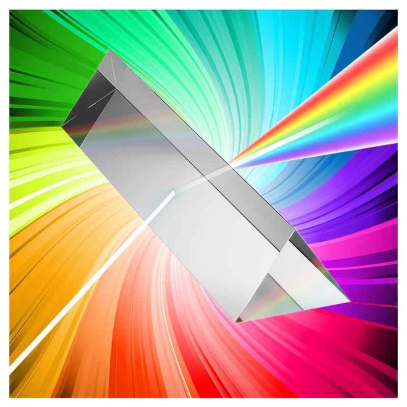MerryNine 三角プリズム 光学ガラス K9クリスタル プリズム 物理学 光の分散 教学ツール 撮影 虹造り 携帯用袋・クロス付き ギフトボック