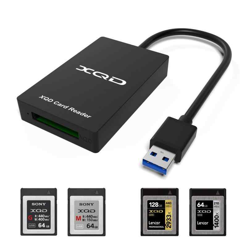Cateck XQD カードリーダー XQDアダプター ソニー (SONY)M/Gメモリーカード Lexar USBマークカードに対応 USB3.0 高速転送 5Gbps xqdカー