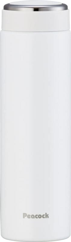 ピーコック魔法瓶工業 水筒 ステンレスボトル スクリュー マグ タイプ スポーツドリンク 対応 0.48L シルキー ホワイト AKW-48 W