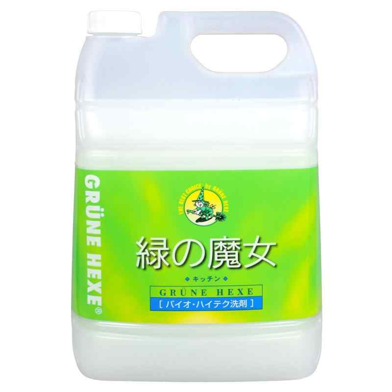 【大容量】 緑の魔女 キッチン(食器用洗剤) 5L (5リットル (x 1))