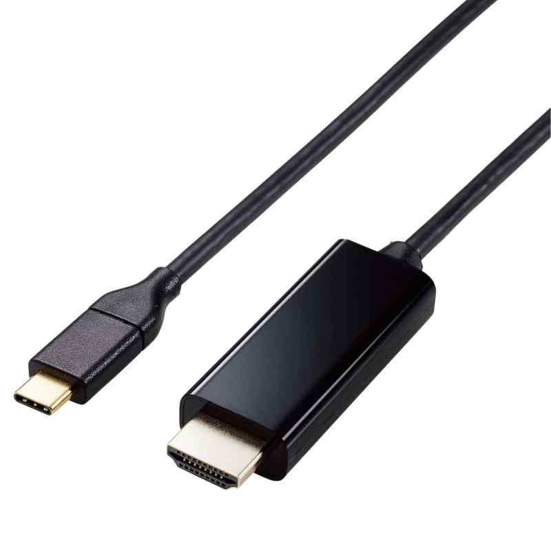 エレコム USB-C HDMI 映像変換ケーブル ミラーリング対応 4K2K/60Hz 【 スマホ・タブレットの映像をテレビに出力可能 】 1m 【iPhone15