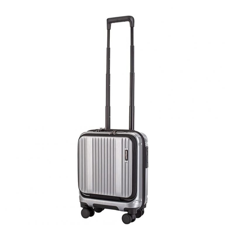 [バーマス] スーツケース Inter City 60524 22L ストッパー付き静音キャスター ダイヤルロック式 (シルバー)