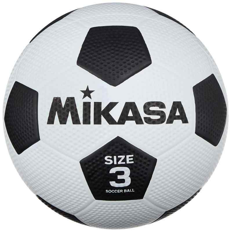 ミカサ(MIKASA) ジュニア サッカーボール 3号 (小学生用) ゴム 白/黒 F3-WBK 推奨内圧0.320-0.420(kgf/？) 白×黒