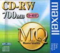 マクセル CD-RW 700MB 4倍速対応１枚 7mmケース maxell CDRW80MQ.1P