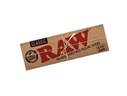 RAW(ロー) クラシック 1 1/4 (76mm) ペーパー 50枚入り ×5個セット 手巻きタバコ 喫煙具